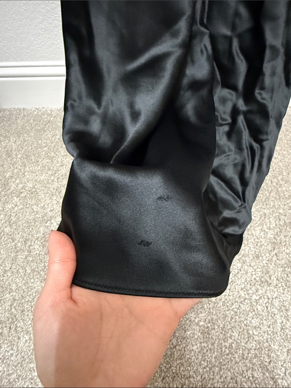 Misha Evianna Satin Gown with Bow - Picture 8 of 13